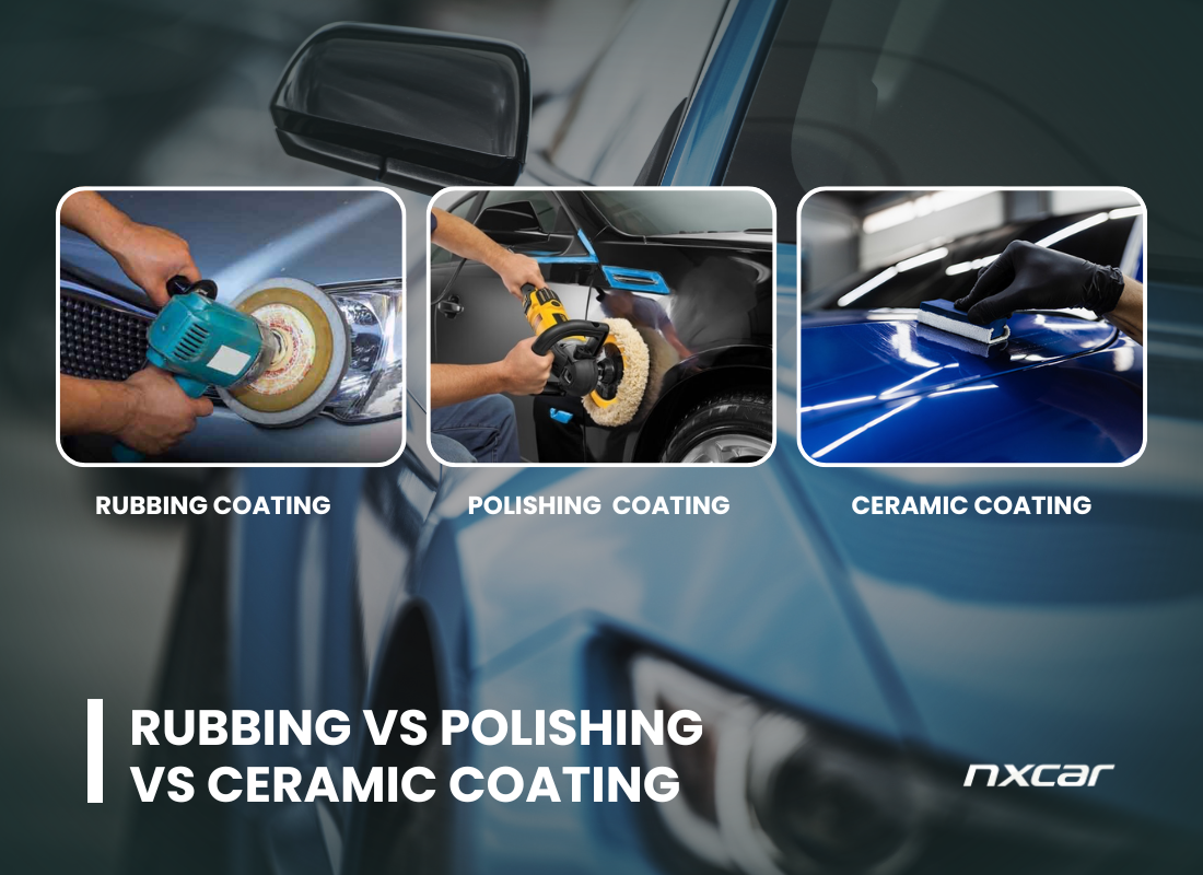 Rubbing vs Polishing vs Ceramic Coating