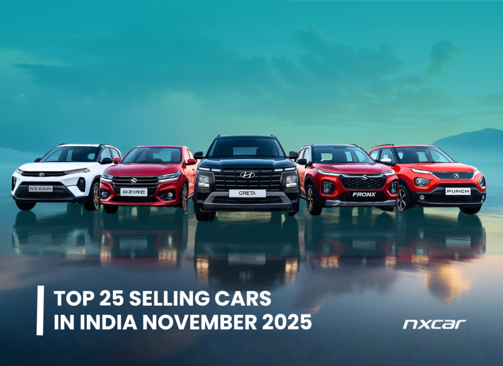 Top 25 Selling Cars in India November 2025