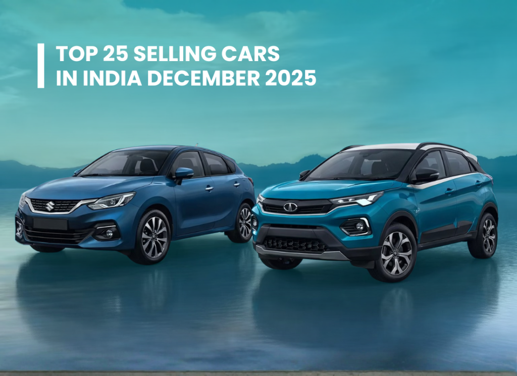 Top 25 Selling Cars in India December 2025